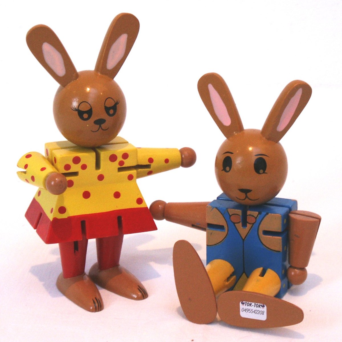 puzzelpoppetjes hazenpaar